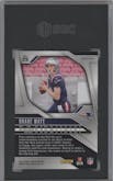 Drake Maye from the 2024 Panini Prizm set featuring a Green Wave parallel graded by SGC and given an overall grade of 10.