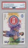 Ausar Thompson from the 2023-24 Panini Court Kings set featuring a Violet parallel graded by PSA and given an overall grade of 10.