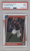 Ja'Marr Chase from the 2021 Panini Donruss Optic set graded by PSA and given an overall grade of 9.