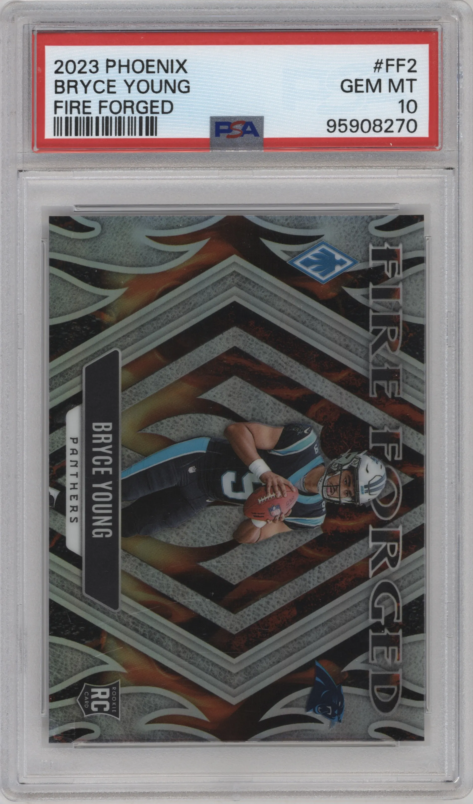 2023 Panini Phoenix Fire Forged Bryce Young #FF-2 PSA 10