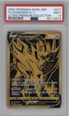 Zamazenta V from the 2020 Pokemon SWSH set featuring a Ultra Pre. Coll. parallel graded by PSA and given an overall grade of 9.