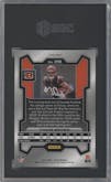 Chase Brown from the 2023 Panini Prizm set featuring a Silver Prizm parallel graded by SGC and given an overall grade of 10.