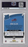 Josh Allen from the 2018 Panini Donruss Optic set featuring a Pink  parallel graded by PSA and given an overall grade of 10.