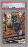 Russell Wilson from the 2021 Panini Absolute set graded by PSA and given an overall grade of 9.
