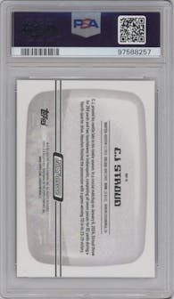 CJ Stroud from the 2023 Topps Composite set graded by PSA and given an overall grade of 9.