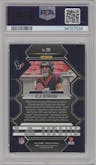 C.J. Stroud from the 2023 Panini Mosaic set featuring a Red Mosaic parallel graded by PSA and given an overall grade of 10.