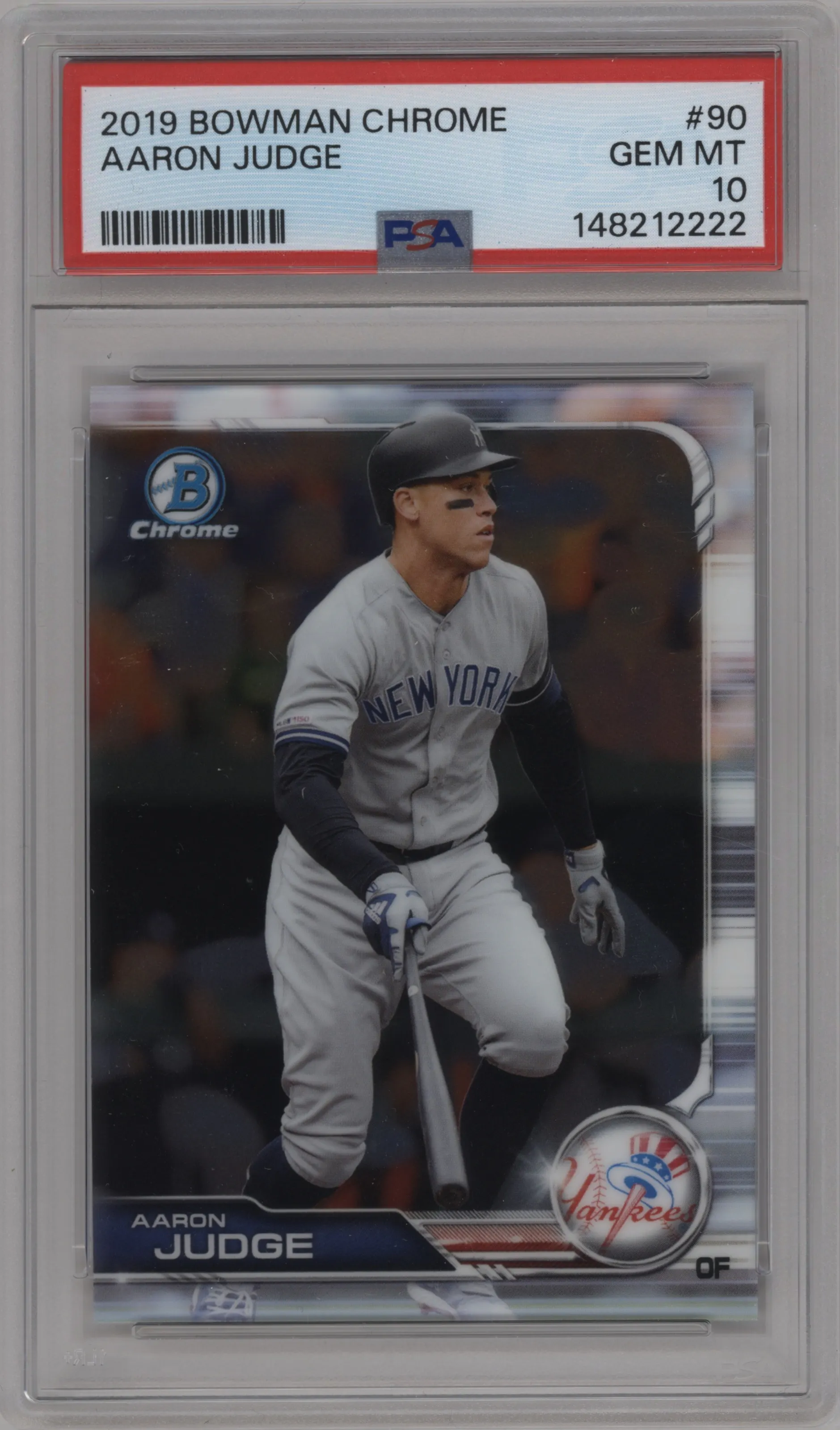 2019 Bowman Chrome Aaron Judge #90 PSA 10