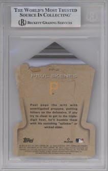 Paul Skenes from the 2024 Bowman's Best set featuring a Mini-Diamond Refractor parallel graded by Beckett and given an overall grade of 9.