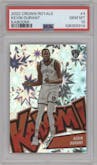 Kevin Durant from the 2022-23 Panini Crown Royale set graded by PSA and given an overall grade of 10.