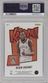 Kevin Durant from the 2022-23 Panini Crown Royale set graded by PSA and given an overall grade of 10.