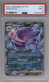 Gengar ex from the 2024 Pokemon SV set graded by PSA and given an overall grade of 9.