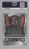 Dorian Thompson-Robinson from the 2023 Panini Prizm set featuring a Blue Sparkle parallel graded by PSA and given an overall grade of 10.