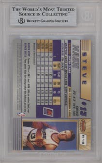 Steve Nash from the 1996-97 Bowman’s Best  set graded by Beckett and given an overall grade of 9.