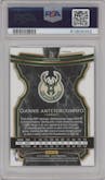 Giannis Antetokounmpo from the 2019-20 Panini Select set featuring a Disco parallel graded by PSA and given an overall grade of 10.