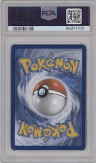 Eevee from the 2024 Pokemon SV set graded by PSA and given an overall grade of 10.