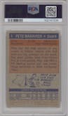 Pete Maravich from the 1972-73 Topps Basketball set graded by PSA and given an overall grade of 3.