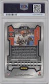Nick Chubb from the 2023 Panini Prizm set featuring a Gold Wave parallel graded by PSA and given an overall grade of 10.