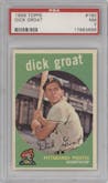 Dick Groat from the 1959 Topps set graded by PSA and given an overall grade of 7.