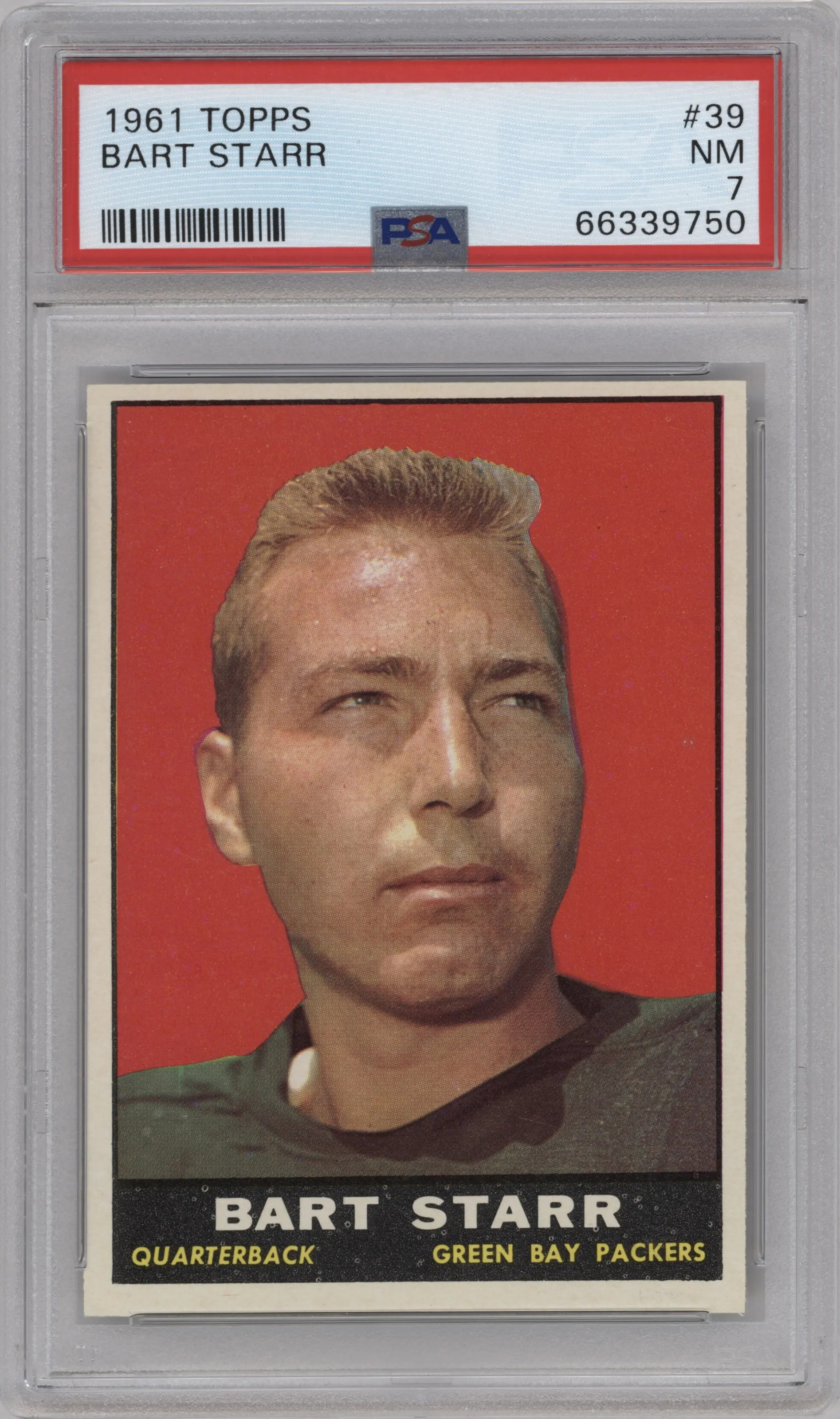 1961 Topps Bart Starr #39 PSA 7