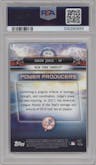 Aaron Judge from the 2018 Bowman’s Best set graded by PSA and given an overall grade of 10.