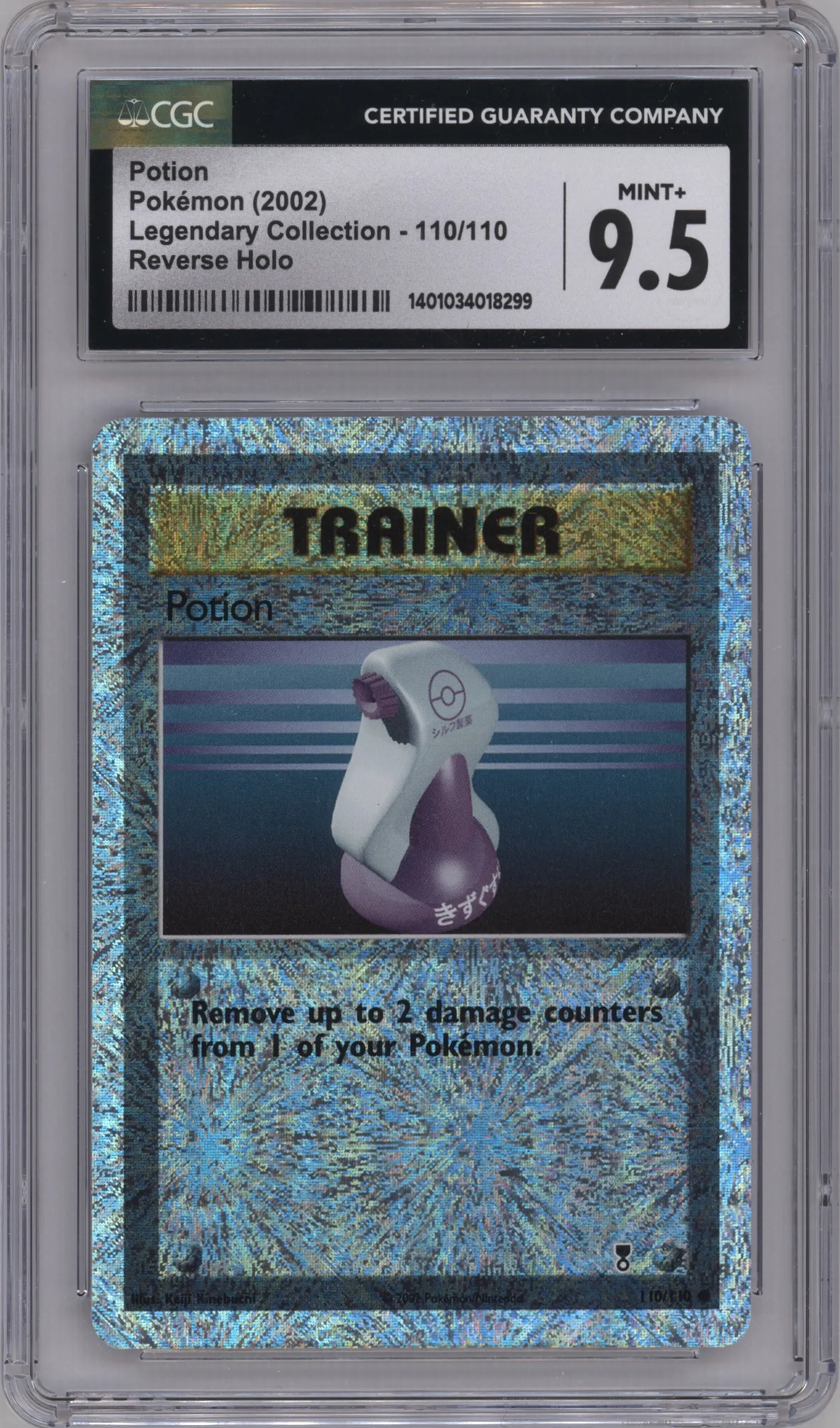 2002 Pokemon Legendary Collection Potion #110 CGC 9.5