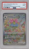 Venusaur ex from the 2023 Pokemon SV set graded by PSA and given an overall grade of 9.