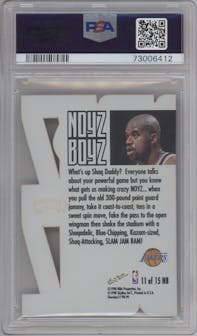 Shaquille O'Neal from the 1998-99 Skybox Thunder set graded by PSA and given an overall grade of 9.