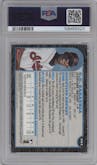 C.C. Sabathia from the 1999 Bowman set featuring a International parallel graded by PSA and given an overall grade of 9.