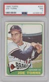 Joe Torre from the 1965 Topps set graded by PSA and given an overall grade of 7.