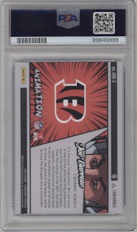 Joe Burrow from the 2023 Panini Luminance set graded by PSA and given an overall grade of 10.