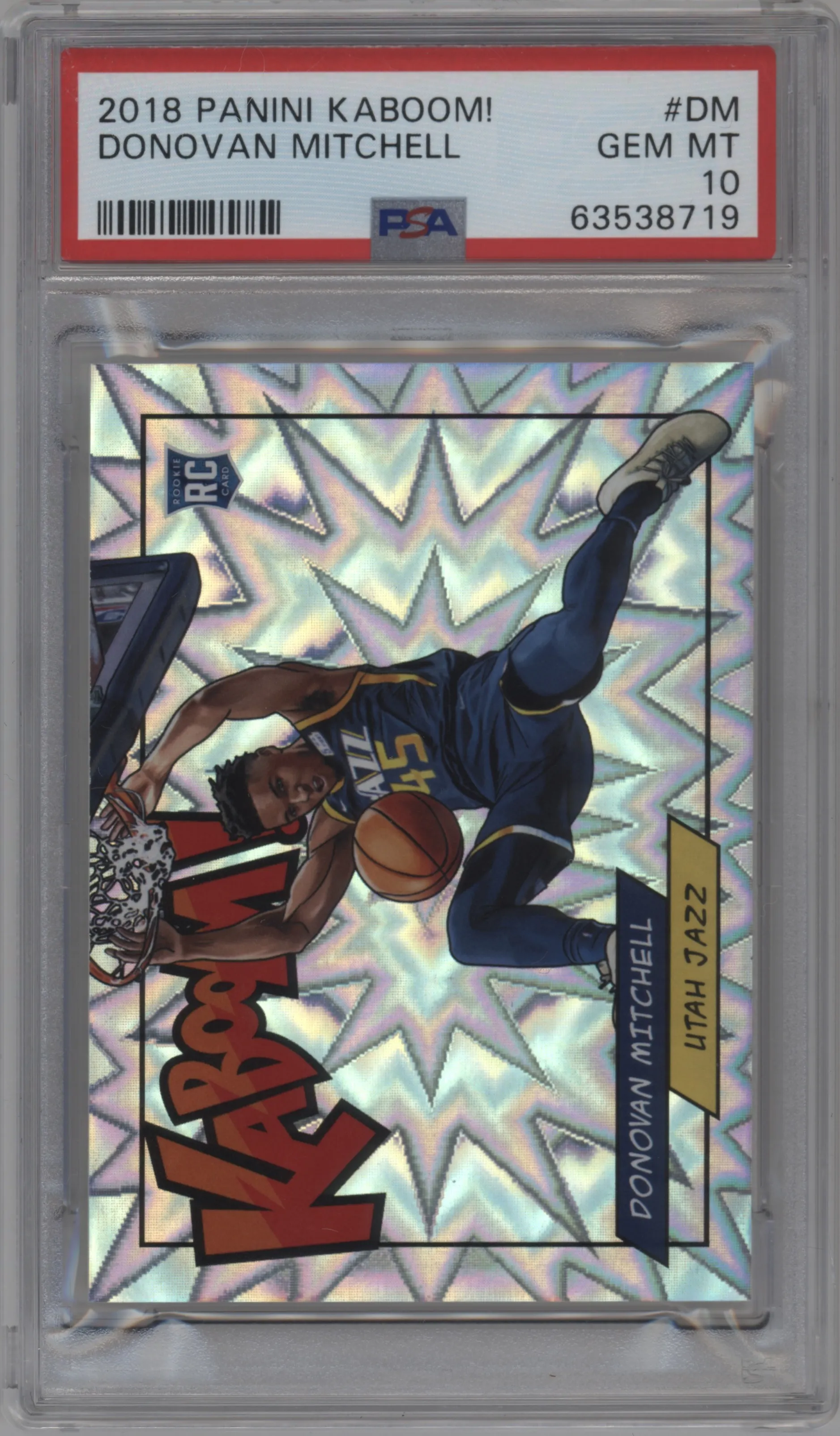 2018 Panini Kaboom Rewards Multi-Sport Donovan Mitchell PSA 10