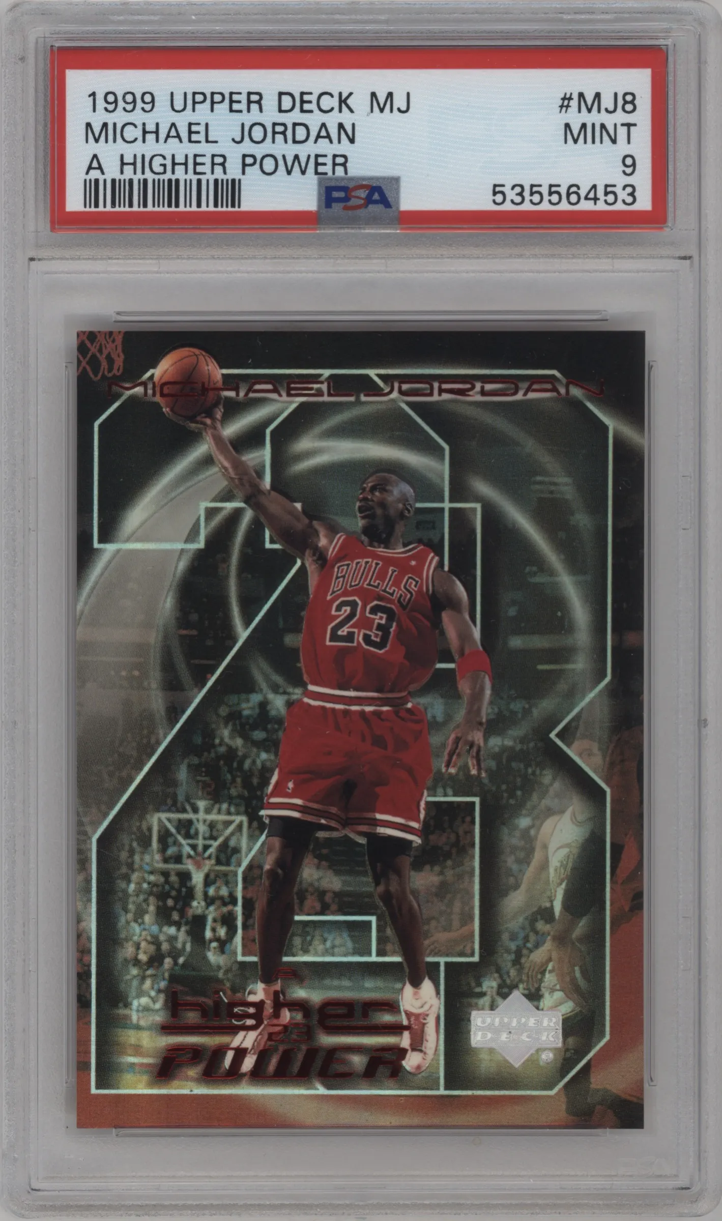 1999 Upper Deck MJ: A Higher Power Michael Jordan #MJ8 PSA 9