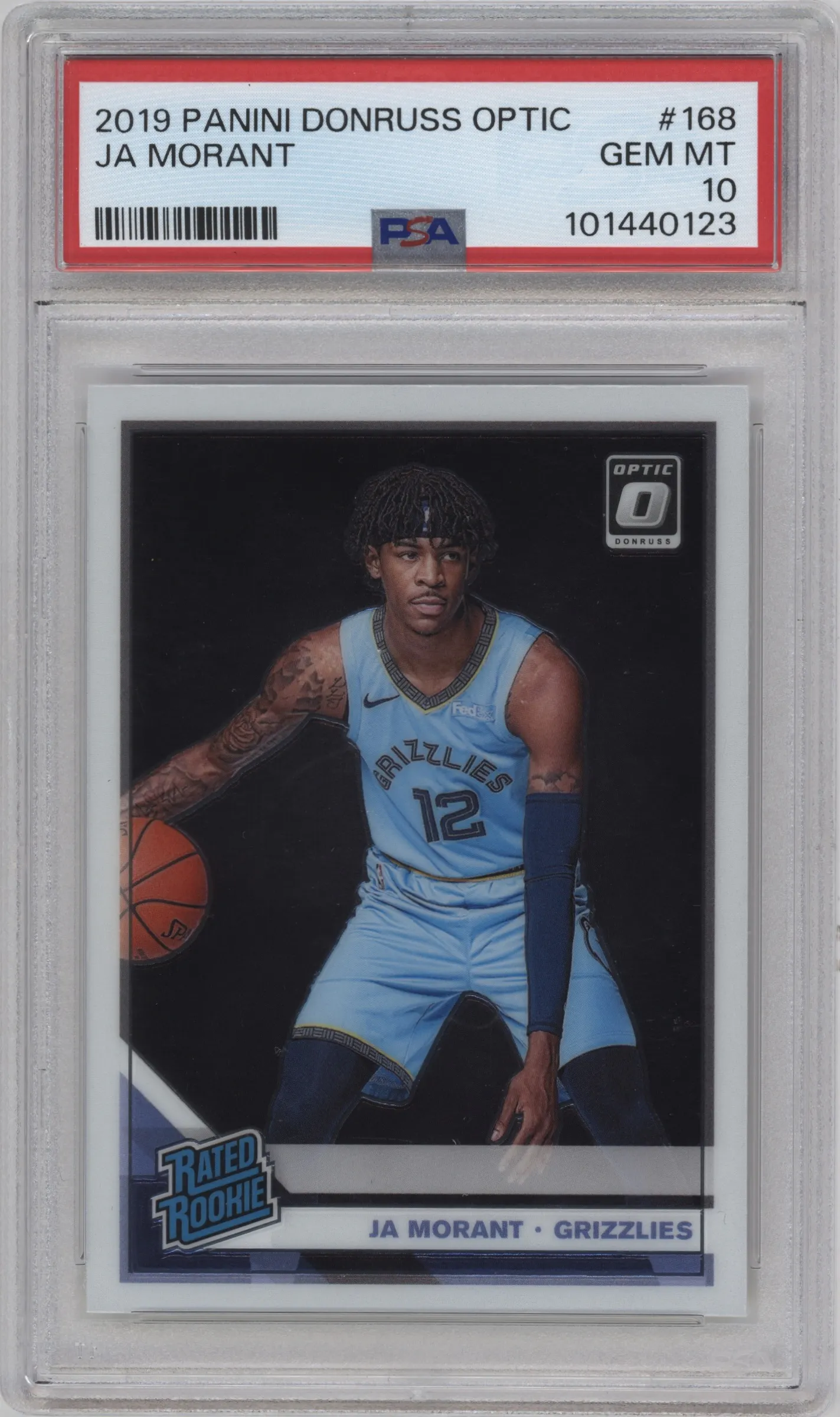 2019 Panini Donruss Optic Rated Rookie Ja Morant PSA 10