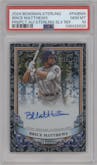 Brice Matthews from the 2024 Bowman Sterling set featuring a Sterling Silver parallel graded by PSA and given an overall grade of 10.