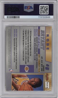 Kobe Bryant from the 1996-97 Bowman’s Best  set graded by PSA and given an overall grade of 9.