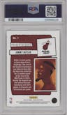 Jimmy Butler from the 2023-24 Panini NBA Hoops set graded by PSA and given an overall grade of 10.
