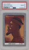 Jimmy Butler from the 2023-24 Panini NBA Hoops set graded by PSA and given an overall grade of 10.