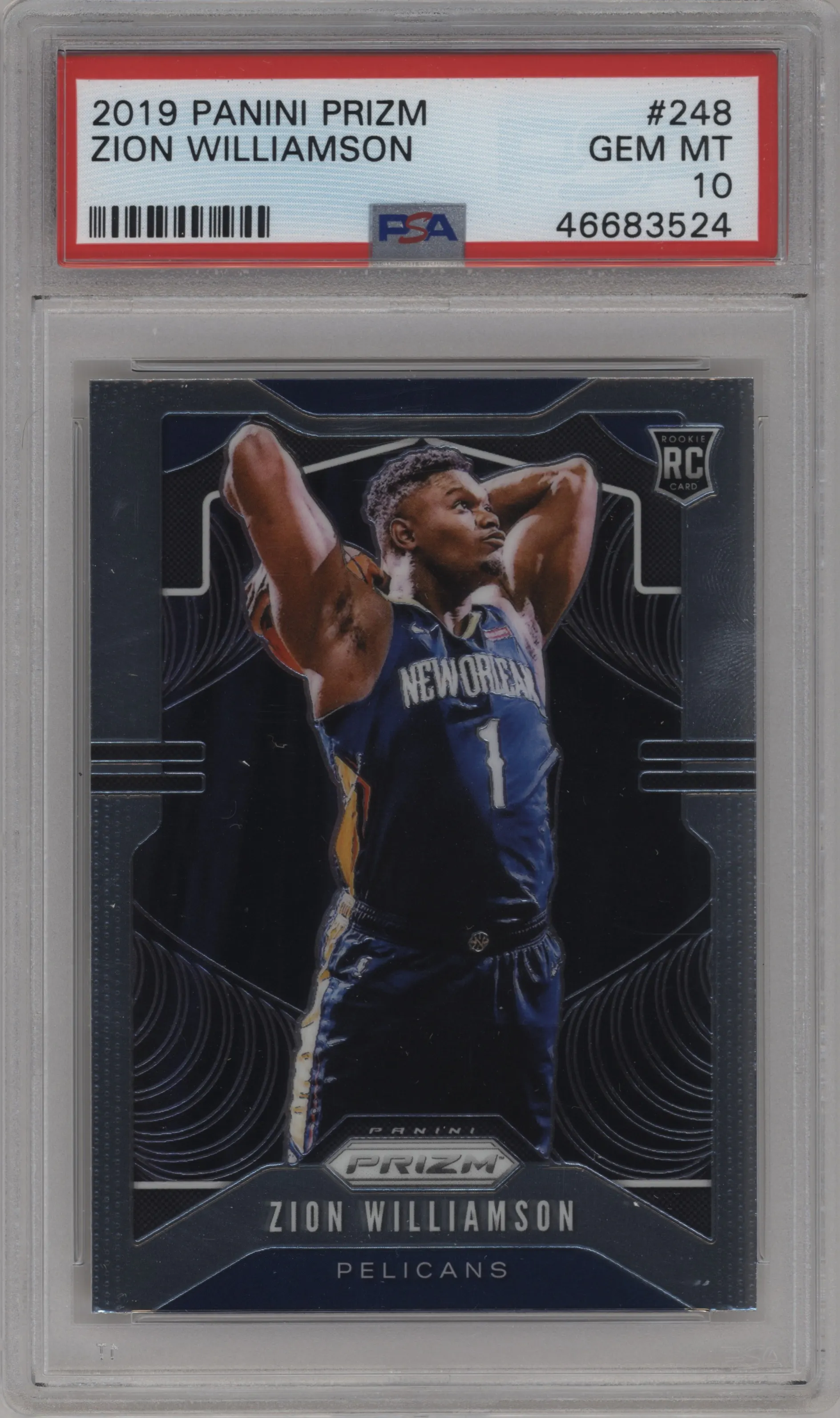 2019 Panini Prizm Zion Williamson #248 PSA 10