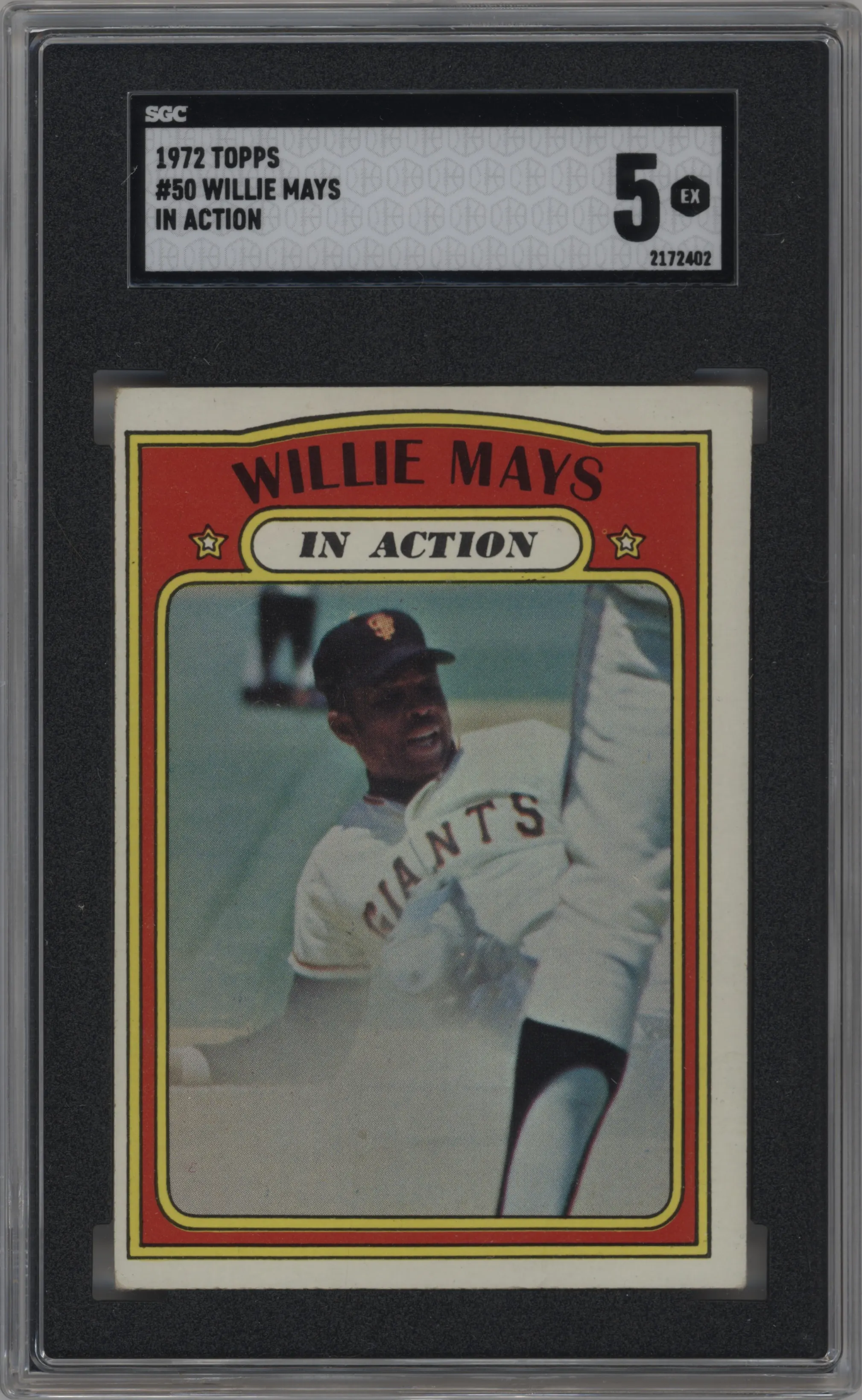 1972 Topps Willie Mays SGC 5