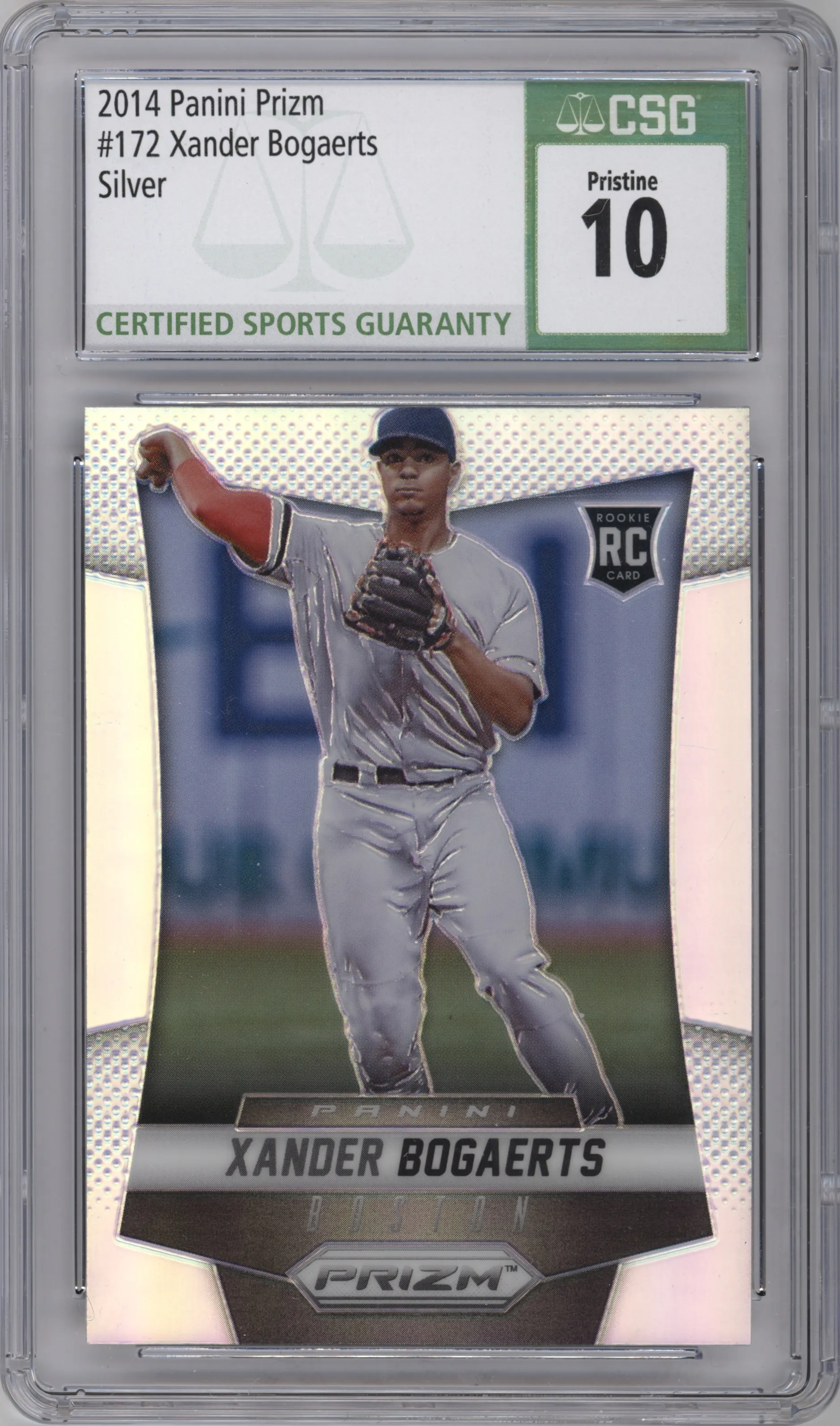 2014 Panini Prizm Xander Bogaerts Prizm CGC 10