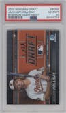 Jackson Holliday from the 2022 Bowman Draft set graded by PSA and given an overall grade of 10.