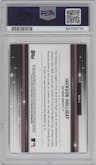 Jackson Holliday from the 2022 Bowman Draft set graded by PSA and given an overall grade of 10.