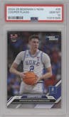 Cooper Flagg from the 2024-25 Bowman U Now set graded by PSA and given an overall grade of 10.