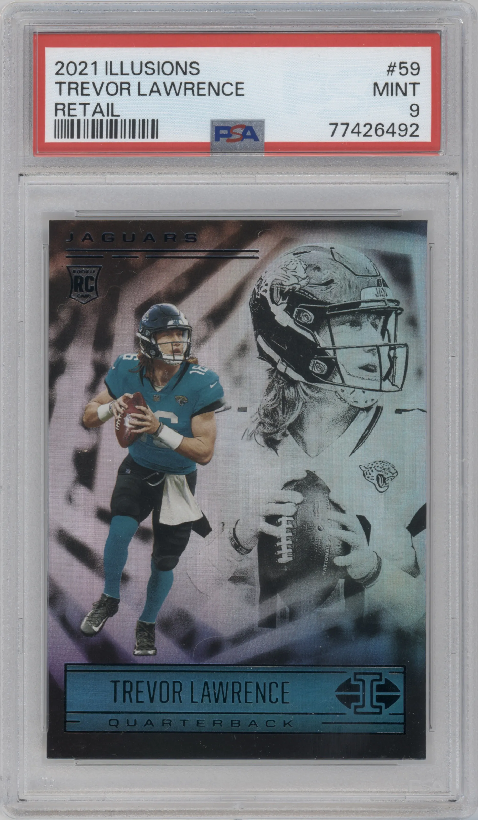 2021 Panini Illusions Trevor Lawrence Retail PSA 9