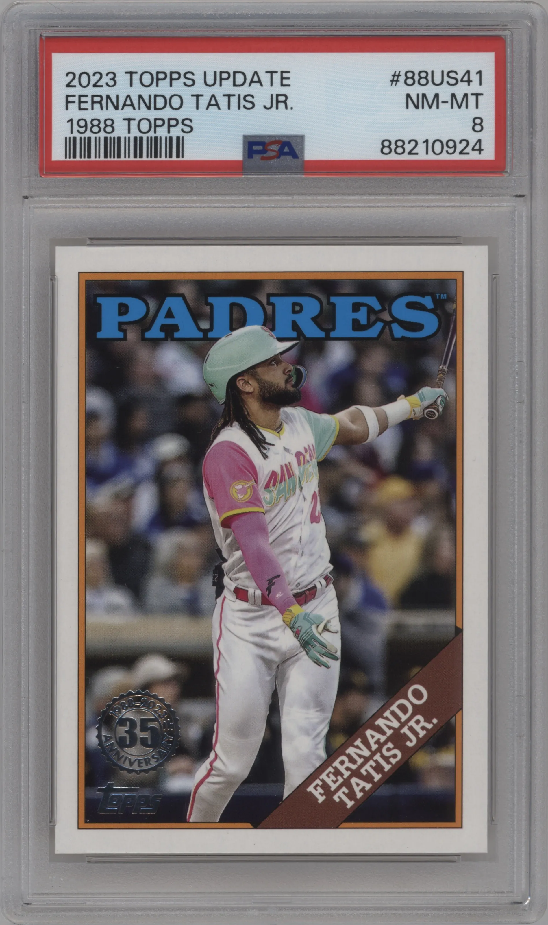 2023 Topps Update 1988 Topps Fernando Tatis Jr. PSA 8