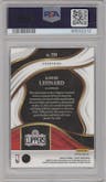 Kawhi Leonard from the 2023-24 Panini Select  set featuring a Gold Glitter parallel graded by PSA and given an overall grade of 10.