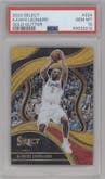 Kawhi Leonard from the 2023-24 Panini Select  set featuring a Gold Glitter parallel graded by PSA and given an overall grade of 10.