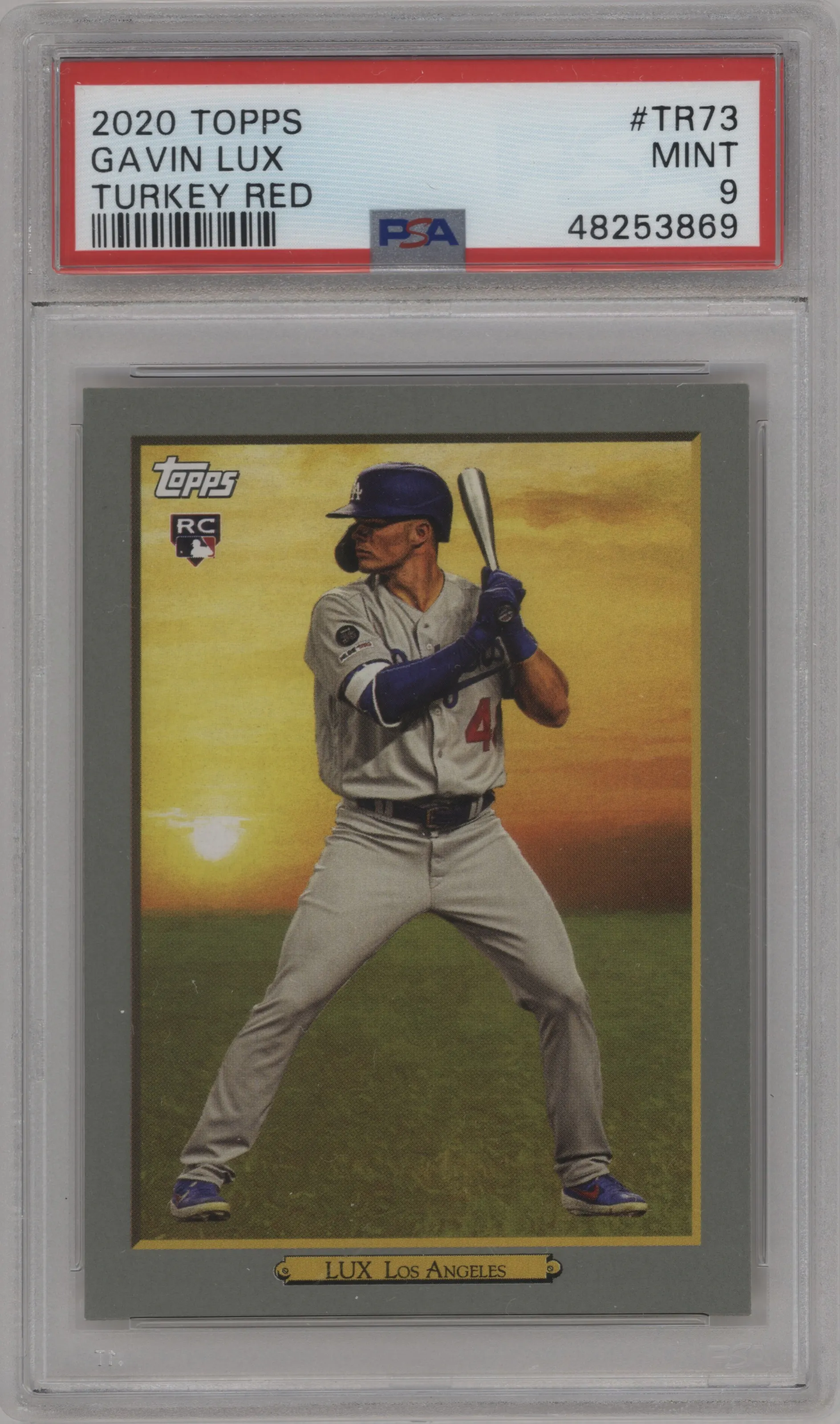 2020 Topps Series 1 Turkey Red Gavin Lux #TR-73 PSA 9