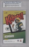 Aaron Rodgers from the 2021 Panini Absolute set graded by Beckett and given an overall grade of 9.