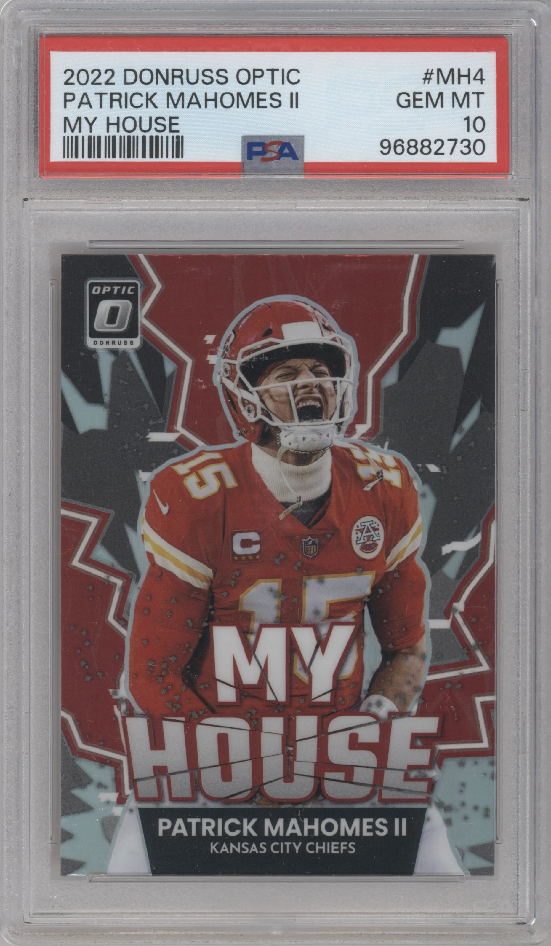 2022 Panini Donruss Optic My House Patrick Mahomes II #MH-4 PSA 10